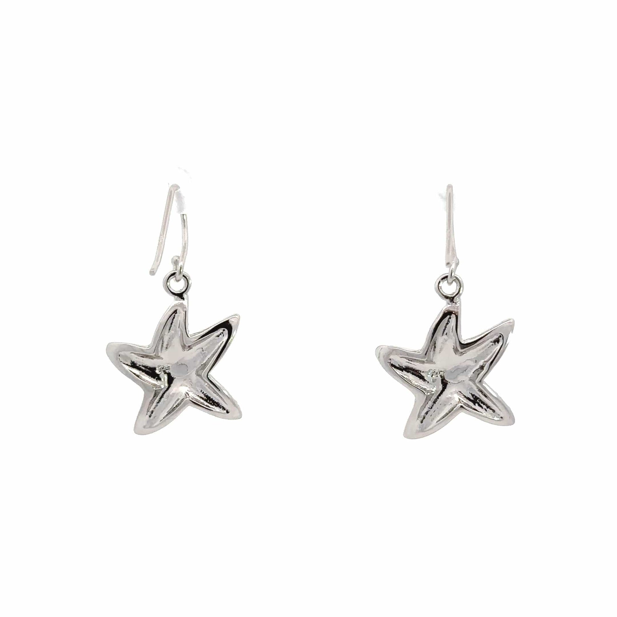 Baikalla Jewelry Gold Gemstone Earrings Baikalla™ Sterling Silver Natural Lab-Made Starfish Opal Dangle Earrings