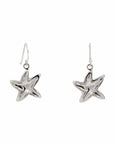 Baikalla Jewelry Gold Gemstone Earrings Baikalla™ Sterling Silver Natural Lab-Made Starfish Opal Dangle Earrings