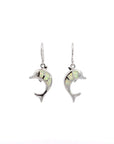 Baikalla Jewelry Gold Gemstone Earrings Copy of Baikalla™ Sterling Silver Natural Lab-Made Dolphin Opal Dangle Earrings