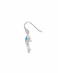 Baikalla Jewelry Gold Gemstone Earrings Copy of Baikalla™ Sterling Silver Natural Lab-Made Dolphin Opal Dangle Earrings