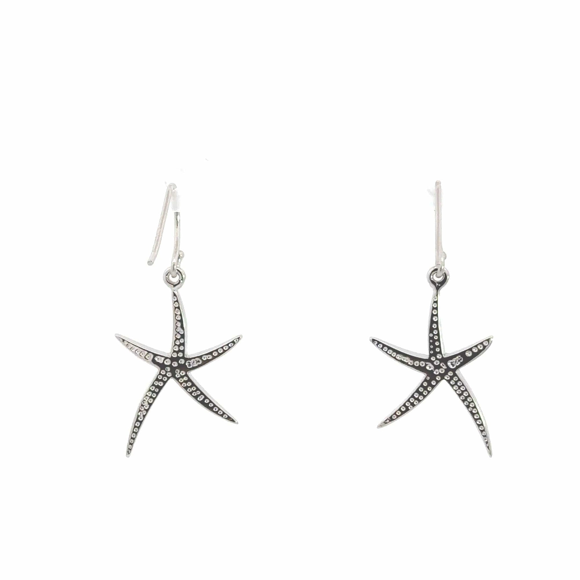 Baikalla Jewelry Gold Gemstone Earrings Baikalla™ Sterling Silver Natural Lab-Made Starfish Opal Dangle Earrings