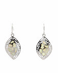 Baikalla Jewelry Gold Gemstone Earrings Baikalla™ Sterling Silver Natural Lab-Made Opal Dangle Earrings