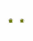 Baikalla Jewelry Gold Gemstone Earrings Peridot Baikalla™ Sterling Silver Lab Created Sapphire Earrings