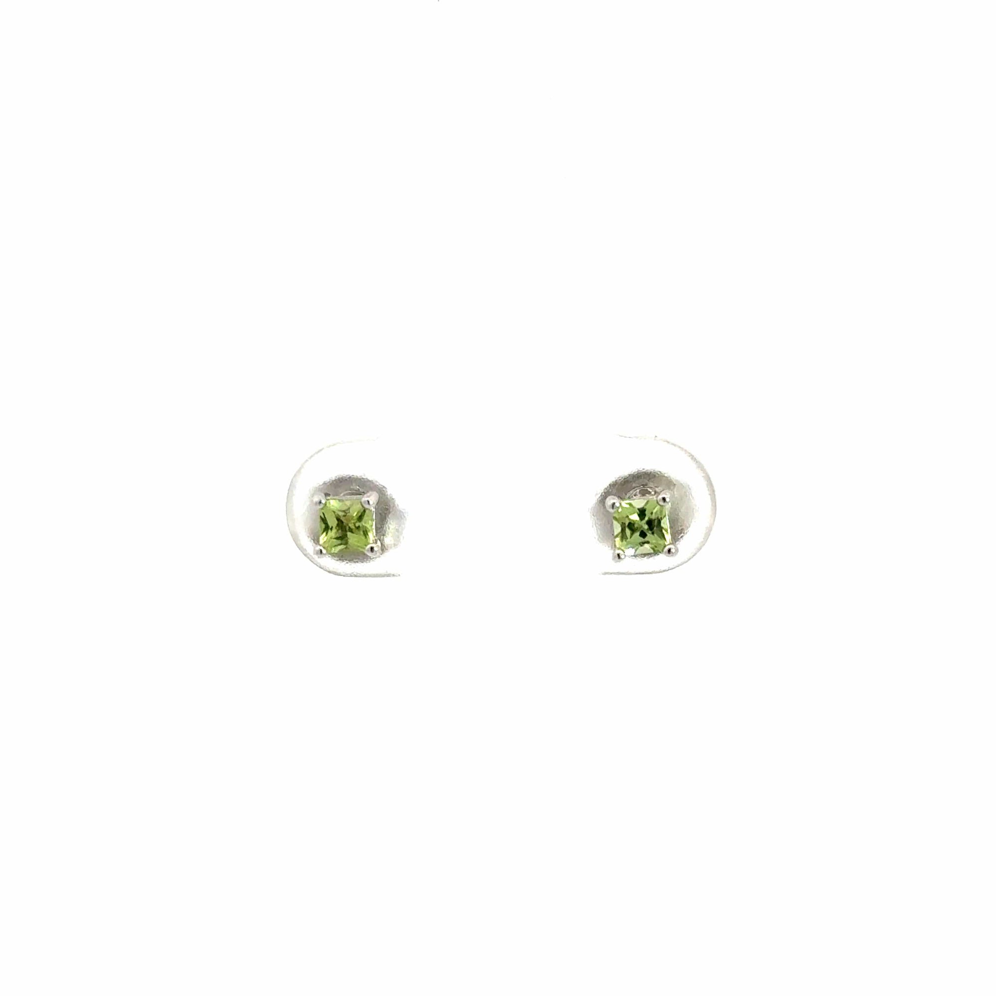 Baikalla Jewelry Gold Gemstone Earrings Peridot Baikalla™ Sterling Silver Lab Created Sapphire Earrings