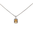 Baikalla Jewelry Silver Amethyst Necklace Citrine Baikalla™ Classic Sterling Silver Natural Amethyst Citrine Topaz Necklace With CZ