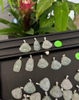 Baikalla Natural Untreated Grade-A Jadeite Jade "BUddha" Necklace W/ Sterling Silver Bail (Copy)