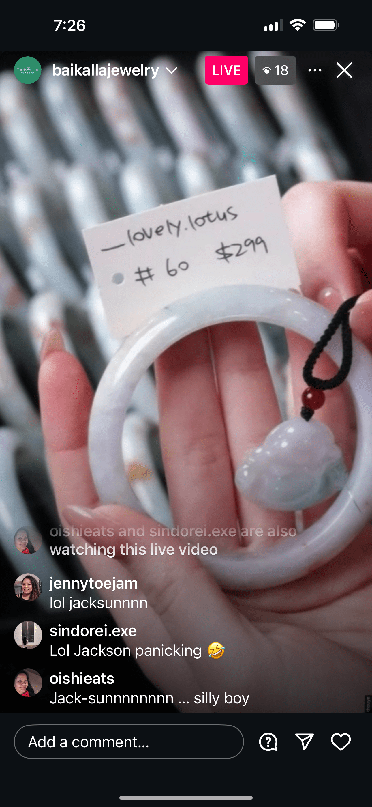 Baikalla IG Live "Natural Light Multi Color & Red Freckle Jadeite Jade Bangle" (Live Pick) (12/19/24)