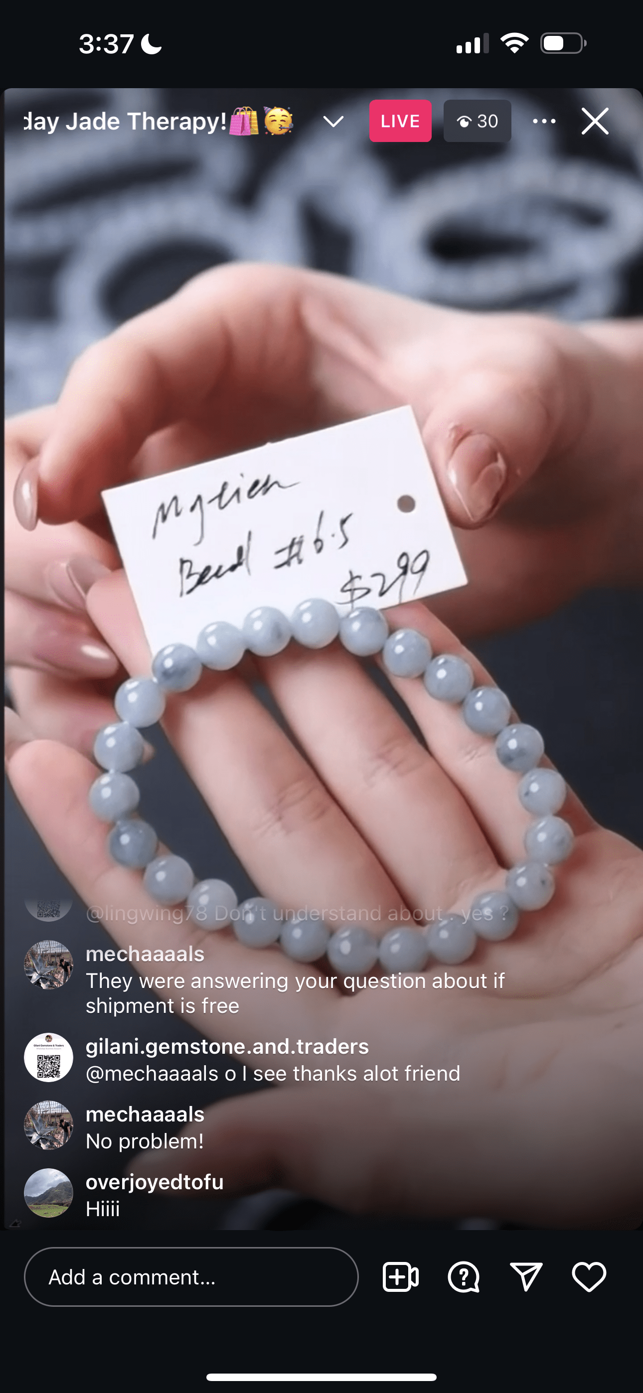 Baikalla IG Live "Natural Light Lavender Jadeite Jade Beads #6.5" (Live Pick) (10/28/24)