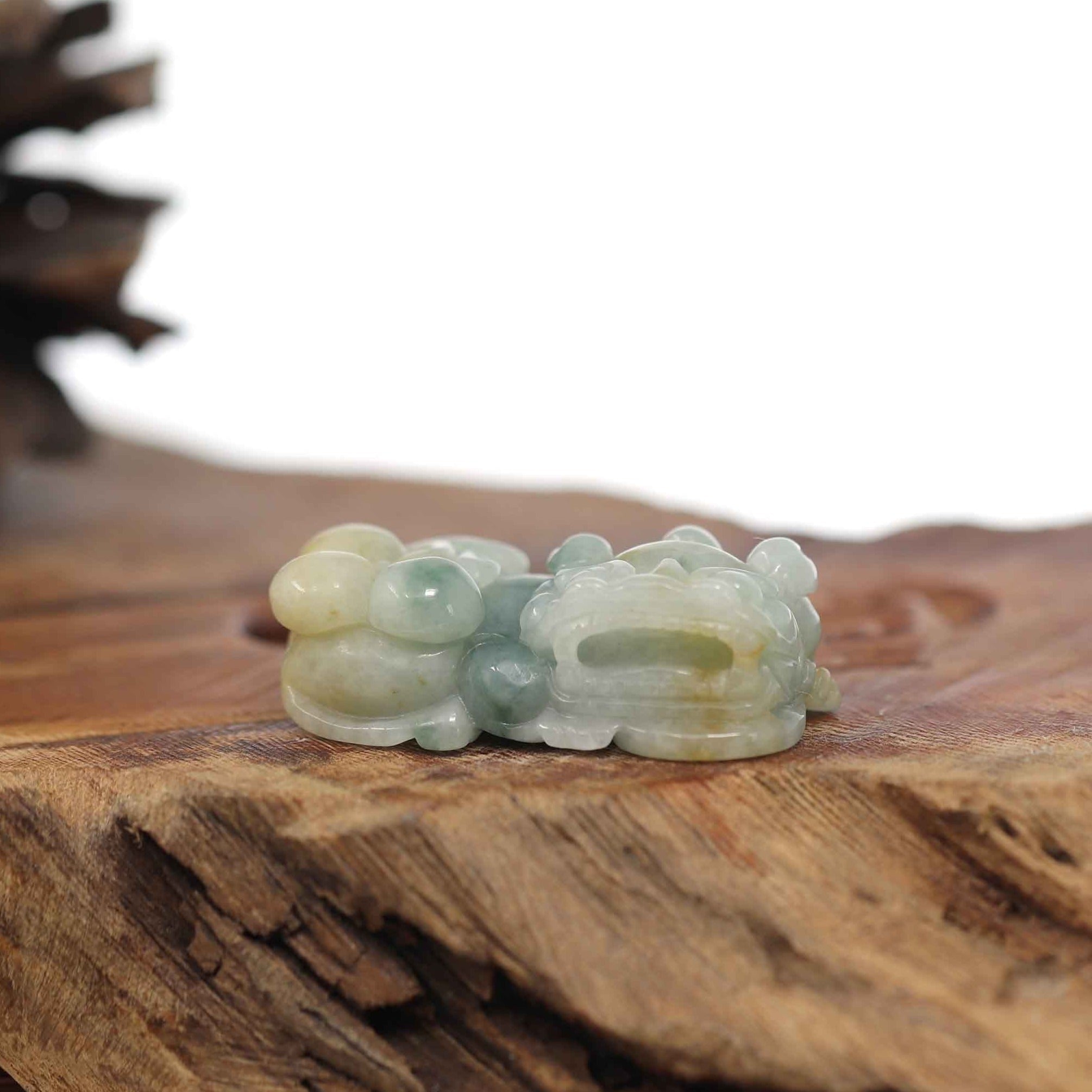 Authentic Natural outlet Burmese Jade PI XIU