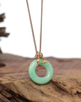 Baikalla Jewelry 18k Gold Jadeite Necklace Baikalla™ "Good Luck Birdie" 18k Rose Gold Genuine Burmese Jadeite Lucky Kou Kou Pendant Necklace With Ruby