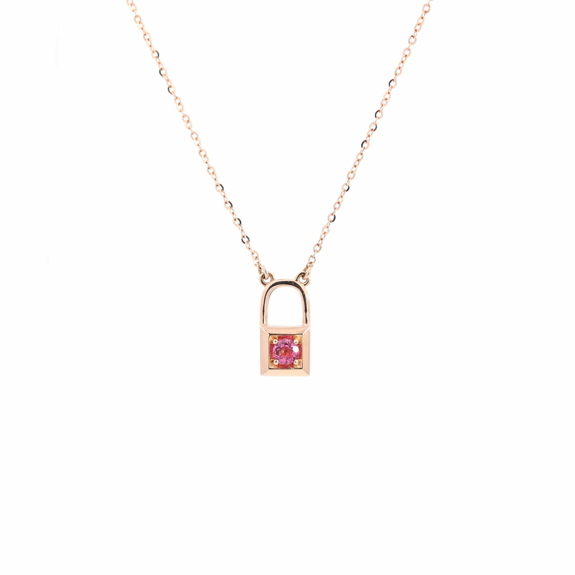 Baikalla Jewelry Gemstone Pendant Necklace Baikalla "6 in 1" 18K Rose Gold Baby Pink Tourmaline & Diamond Love-Locket Necklace