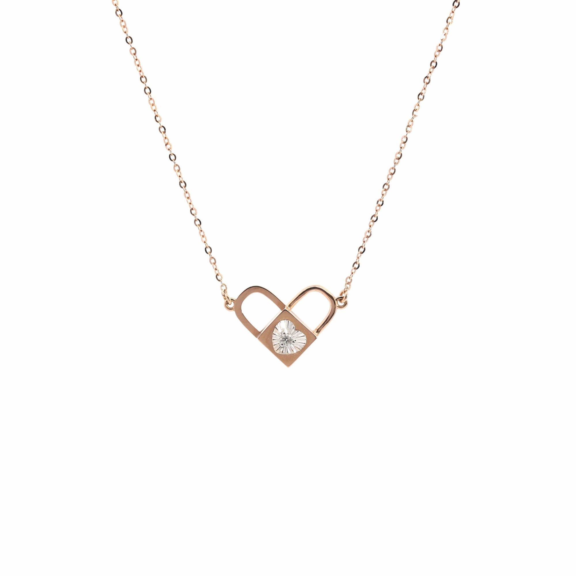 Baikalla Jewelry Gemstone Pendant Necklace Baikalla "6 in 1" 18K Rose Gold Baby Pink Tourmaline & Diamond Love-Locket Necklace