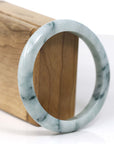 Baikalla Jewelry Jadeite Jade Bangle Bracelet Burmese Blue-Green Jade Jadeite Bangle Bracelet (59.36 mm)