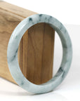 Baikalla Jewelry Jadeite Jade Bangle Bracelet Burmese Blue-Green Jade Jadeite Bangle Bracelet (59.36 mm)