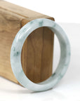 Baikalla Jewelry Jadeite Jade Bangle Bracelet Burmese Blue-Green Jade Jadeite Bangle Bracelet (55.72 mm)