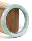 Baikalla Jewelry Jadeite Jade Bangle Bracelet Baikalla Genuine Lavender & Green Burmese Jadeite Jade Bangle Bracelet (62.20mm) 