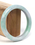 Baikalla Jewelry Jadeite Jade Bangle Bracelet Baikalla Genuine Lavender & Green Burmese Jadeite Jade Bangle Bracelet (62.20mm) 