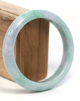 Baikalla Jewelry Jadeite Jade Bangle Bracelet Baikalla™ "Classic Bangle" Genuine Burmese Green Lavender Jadeite Jade Bangle Bracelet (62.65mm) 