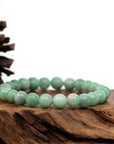 Baikalla Jewelry jade beads bracelet Jadeite Jade 9 mm Round Green Beads Bracelet ( 9 mm )