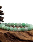 Baikalla Jewelry jade beads bracelet Jadeite Jade 9 mm Round Green Beads Bracelet ( 9 mm )