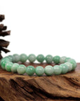 Baikalla Jewelry jade beads bracelet Jadeite Jade 9 mm Round Green Beads Bracelet ( 9 mm )