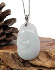 Baikalla Jewelry Jade Guanyin Pendant Necklace Pendant Only Sterling Silver Genuine Lavender Jadeite Jade Ru Yi Pendant Necklace