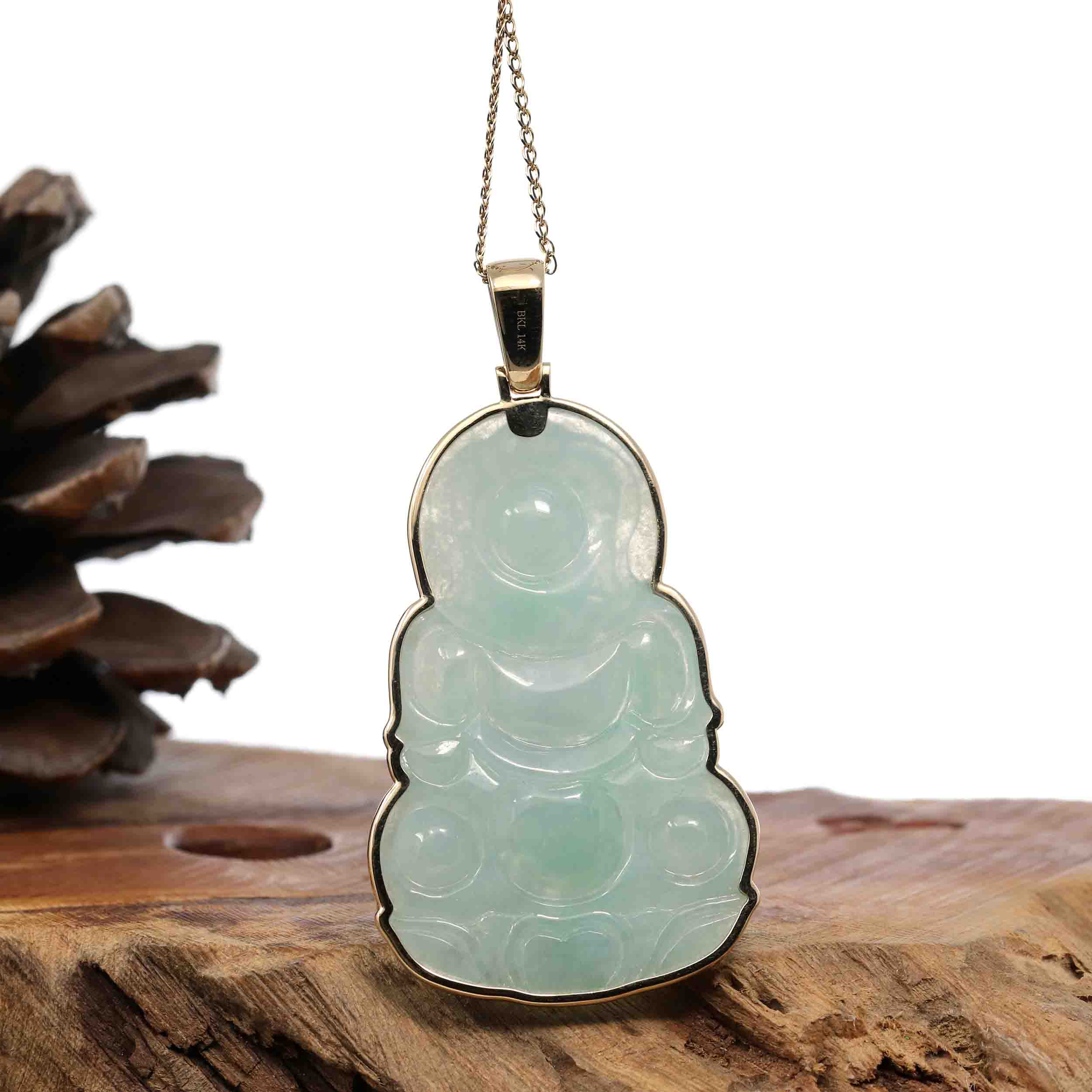 Burmese Guanyin hot jade pendant