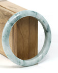 Baikalla Jewelry Jadeite Jade Bangle Bracelet Burmese Blue-Green Jade Jadeite Bangle Bracelet (59.65 mm) T244