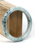 Baikalla Jewelry Jadeite Jade Bangle Bracelet Burmese Blue-Green Jade Jadeite Bangle Bracelet (59.71 mm) T242