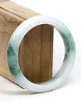 Baikalla Jewelry Jadeite Jade Bangle Bracelet Burmese Blue-Green Jade Jadeite Bangle Bracelet (58.76 mm) T297