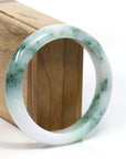 Baikalla Jewelry Jadeite Jade Bangle Bracelet Burmese Blue-Green Jade Jadeite Bangle Bracelet (58.76 mm) T297