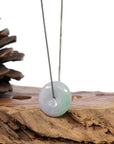 Baikalla Jewelry Jade Pendant Necklace Copy of Baikalla "Good Luck Button" Necklace Lavender Jadeite Jade Lucky Ping An Kou Pendant