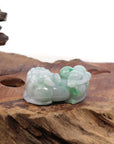 Baikalla Jewelry genuine jadeite carving Genuine Burmese Ice Green Jadeite Jade PiXiu Pendant Necklace