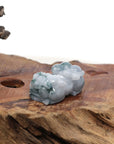 Baikalla Jewelry genuine jadeite carving Genuine Burmese Ice Blue-Green Jadeite Jade PiXiu Pendant Necklace