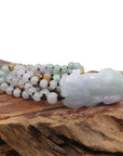 Baikalla Jewelry genuine jadeite carving Baikalla™ Pi Xiu Genuine Burmese Lavender Green Jadeite Jade PiXiu Pendant Necklace (FengShui Lucky)