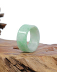 Baikalla Jewelry Jadeite Jade Bangle Bracelet Baikalla Genuine Burmese Green Jadeite Jade Bend Men's Ring