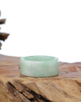 Baikalla Jewelry Jadeite Jade Bangle Bracelet Baikalla Genuine Burmese Green Jadeite Jade Bend Men's Ring