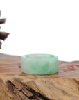 Baikalla Jewelry Jadeite Jade Bangle Bracelet Baikalla Genuine Burmese Green Jadeite Jade Bend Men's Ring