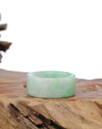 Baikalla Jewelry Jadeite Jade Bangle Bracelet Baikalla Genuine Burmese Green Jadeite Jade Bend Men's Ring