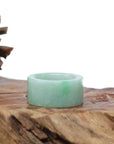 Baikalla Jewelry Jadeite Jade Bangle Bracelet Baikalla Genuine Burmese Green Jadeite Jade Bend Men's Ring