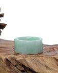 Baikalla Jewelry Jadeite Jade Bangle Bracelet Baikalla Genuine Burmese Green Jadeite Jade Bend Men's Ring