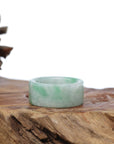 Baikalla Jewelry Jadeite Jade Bangle Bracelet Natural Burmese Green Jadeite Jade Bend Men's Ring