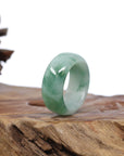 Baikalla Jewelry Jadeite Jade Bangle Bracelet Baikalla Genuine Burmese Green Jadeite Jade Bend Men's Ring