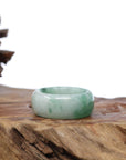 Baikalla Jewelry Jadeite Jade Bangle Bracelet Baikalla Genuine Burmese Green Jadeite Jade Bend Men's Ring