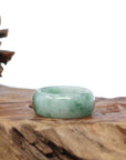 Baikalla Jewelry Jadeite Jade Bangle Bracelet Baikalla Genuine Burmese Green Jadeite Jade Bend Men's Ring