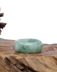 Baikalla Jewelry Jadeite Jade Bangle Bracelet Baikalla Genuine Burmese Green Jadeite Jade Bend Men's Ring