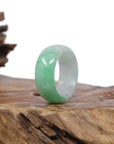 Baikalla Jewelry Jadeite Jade Bangle Bracelet Baikalla Genuine Burmese Green Jadeite Jade Bend Men's Ring