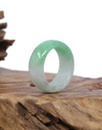 Baikalla Jewelry Jadeite Jade Bangle Bracelet Baikalla Genuine Burmese Green Jadeite Jade Bend Men's Ring