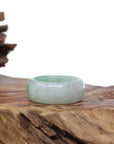 Baikalla Jewelry Jadeite Jade Bangle Bracelet Baikalla Genuine Burmese Green Jadeite Jade Bend Men's Ring