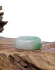 Baikalla Jewelry Jadeite Jade Bangle Bracelet Baikalla Genuine Burmese Green Jadeite Jade Bend Men's Ring